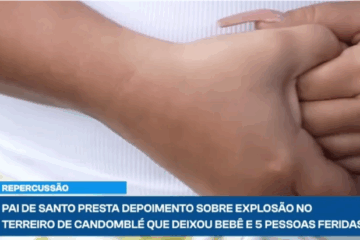 Explosão em terreiro de candomblé em Igarassu